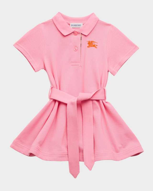 Girl's Astrid Cotton Pique Polo Dress, Size 6M-